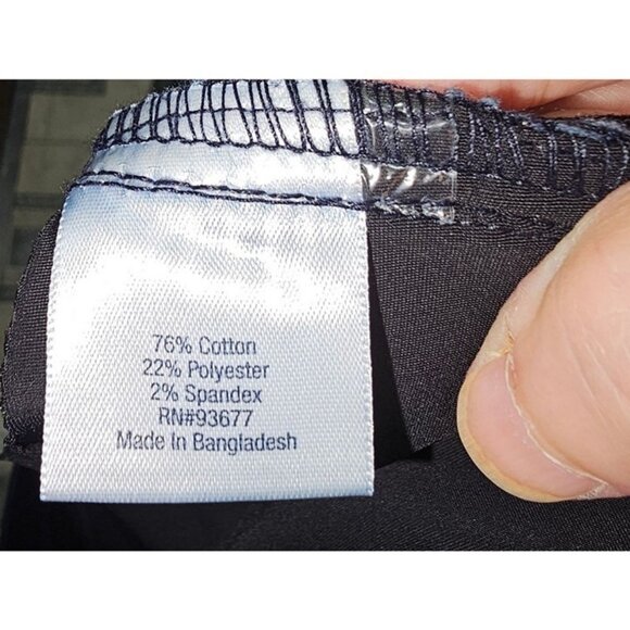 St.‎ Johns Bay Women's Secretly Slender Jeggings Fit Slim Leg Navy Large - Picture 7 of 8